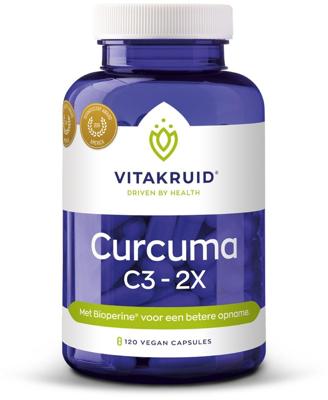 Vitakruid Curcuma C3-2X (95% curcuminoïden) met Bioperine® 120