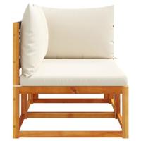 Tuinbank 2-zits met kussens massief acaciahout - thumbnail