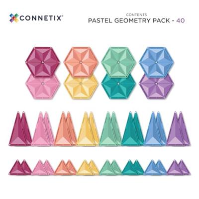Connetix Geometry Pastel 40 stuks - thumbnail
