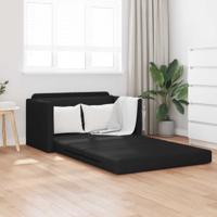 Vouwsofa Bed Zwart 124 x 71 x 78 cm PVC - thumbnail