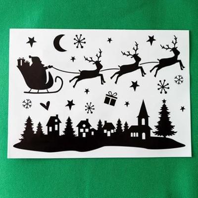 Wins Holland Silhouette raamstickers kerst