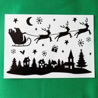Wins Holland Silhouette raamstickers kerst - thumbnail