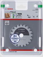Bosch Accessories Kreissägeblatt Ø 85x15x1,1mm 20 WZ HM Standard for Wood 2608837666 Cirkelzaagblad 85 x 15 mm Aantal tanden: 20 1 stuk(s) - thumbnail