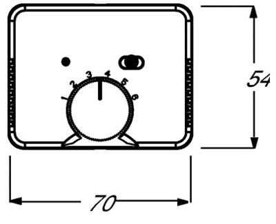 Busch-Jaeger 2CKA001710A3561 Temperatuurregelaar Afdekking Alpha Nea, Alpha exclusive Wit, Verkeerswit 1 stuk(s)