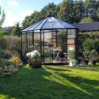 Royal Well | Atrium 90 Tuinkamer | Veiligheidsglas 3 mm | Zwart - thumbnail