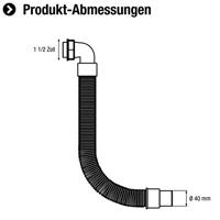 Cornat Soepele Afvoerslang 6/4X40/50 (415) - T353307R - thumbnail