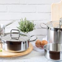 Kookpot BRA PROFESIONAL Roestvrij staal Ø 12 cm Grijs Zilverkleurig 500 ml - thumbnail