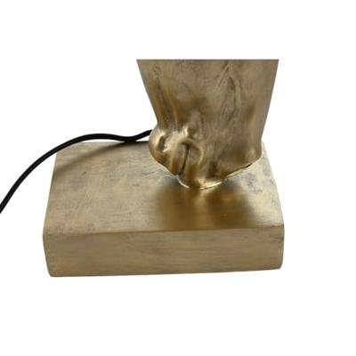 Bureaulamp Home ESPRIT Zwart Gouden Hars 50 W 220 V 30 x 30 x 59 cm Bureaulamp Home ESPRIT Zwart Gouden Hars 50 W 220 V 30 x 30 x 59 cm