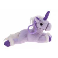 Kamparo sleutelhanger eenhoorn clip on paars 18 cm - thumbnail