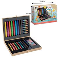 Creative Craft Group Kids kleur je eigen kleurkoffer, 33dlg. - thumbnail