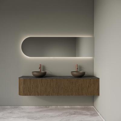 Badkamermeubelset Gliss Design Alluro 180 cm Rechts Castle Brown Badkamermeubelset Gliss Design Alluro 180 cm Rechts Castle Brown