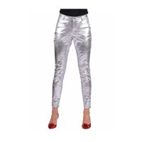 Stretchbroek zilver metallic - thumbnail
