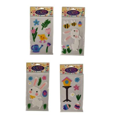 Gel Raamstickers Pasen Assorti Gel Raamstickers Pasen Assorti