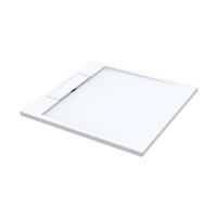 Best Design Douchebak Decent 100x100x3.5 cm Solid Surface Mat Wit - thumbnail