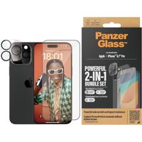 PanzerGlass 2-in-1-Pack B1137+2812 Screenprotector (glas) Apple iPhone 15 Pro Max 1 stuk(s) - thumbnail