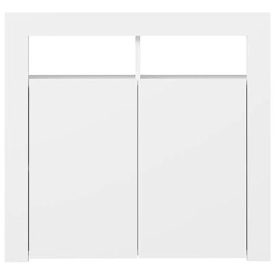 Dressoir met LED-verlichting 80x35x75 cm wit Dressoir met LED-verlichting 80x35x75 cm wit