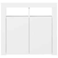 Dressoir met LED-verlichting 80x35x75 cm wit - thumbnail