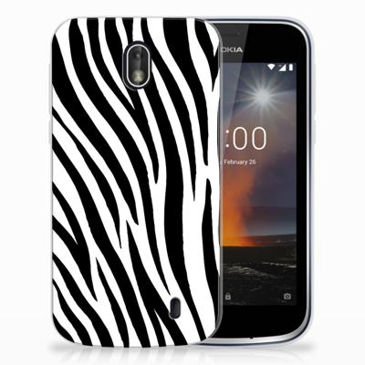 Nokia 1 TPU Hoesje Zebra Nokia 1 TPU Hoesje Zebra