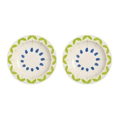 &k amsterdam Folk Kommen Ø 22,5 cm - Blauw - Set van 2