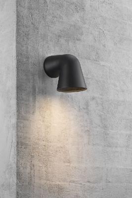 Buitenlamp zwart led downlighter Nordlux &apos;Front Single&apos; LED wandlamp (zwart) GU10