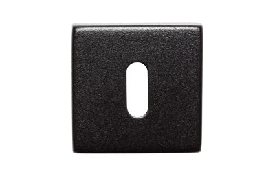 Sleutelrozet zwart vierkant