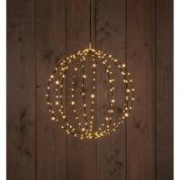 Metal 40 cm 3D Ball Black With 192Led Flash Classic Warm kerstverlichting Anna's Collection - Annas collection - thumbnail