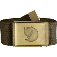 Fjallraven Canvas Brass Belt 4 Cm Riem Dark Olive 1 Size - thumbnail