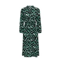 ONLY midi jurk ONLGAGA met all over print groen/zwart - thumbnail