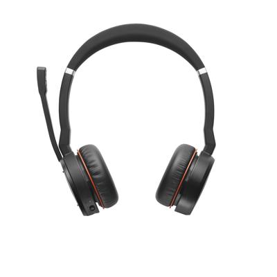 Jabra Evolve 75 SE draadloze stereo headset - Bluetooth headset met noise cancelling microphone en active noise cancellation - MS Teams gecertificeerd, werkt met alle andere platformen - zwart