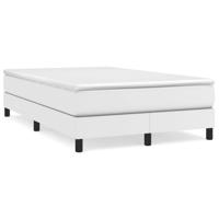 Boxspring met matras kunstleer wit 120x200 cm - thumbnail