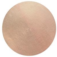 Placemat Thora d38cm koper Unique Living - Unique living - thumbnail