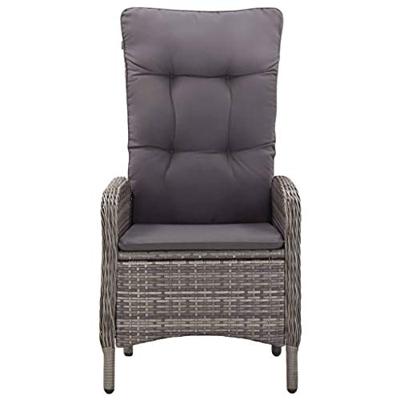 3-delige Bistroset poly rattan grijs