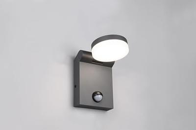 Trio Strakke wandlampAdour antraciet met sensor - 245569142