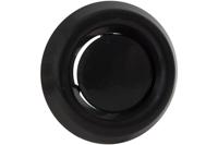 Luchtventiel kunststof zwart - afvoer - Ø125mm - thumbnail