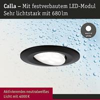 Paulmann 92462 LED-inbouwlamp Set van 10 stuks LED 60 W Zwart (mat) - thumbnail