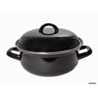 Braadpan emaille zwart 20cm 3 Liter - thumbnail