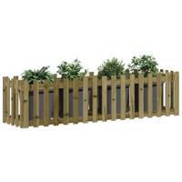 VidaXL Plantenbak verhoogd hekontwerp 200x50x50 cm geïmpregneerd hout - thumbnail