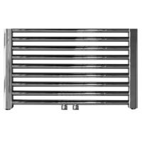 Designradiator Sanicare RVS Look Inclusief Ophanging Midden Aansluiting Recht 120x60 cm Sanicare - thumbnail