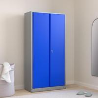 Küpper 70297 Hoge kast voor gereedschap (b x h x d) 910 x 1800 x 450 mm Blauw, Zilver - thumbnail