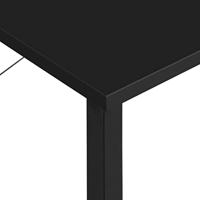 VidaXL Computerbureau 80x40x72 cm mdf en metaal zwart - thumbnail