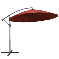 Zweefparasol met aluminium paal 3 m terracotta - thumbnail
