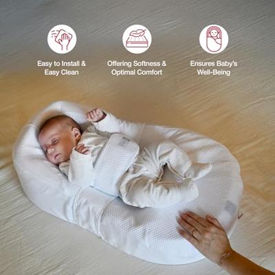 ROOD KASTEEL Cocoonababy katoenen hoeslaken Wit ROOD KASTEEL Cocoonababy katoenen hoeslaken Wit