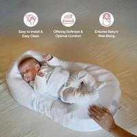 ROOD KASTEEL Cocoonababy katoenen hoeslaken Wit - thumbnail