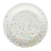 Papieren Feest Borden 18cm, 10st. - thumbnail