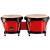 Nino Percussion NINO17R-BK 6.5 en 7.5 inch bongo rood - thumbnail