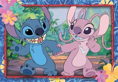 Clementoni legpuzzel super color disney stitch, 2x20st. - thumbnail