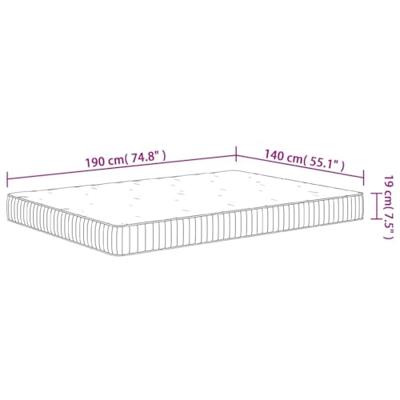 Pocketveringmatras middelhard 140x190 cm - thumbnail