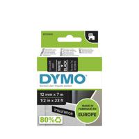 Gelamineerde Tape voor Labelmakers Dymo D1 45021 12 mm LabelManager™ Wit Zwart (5 Stuks) - thumbnail