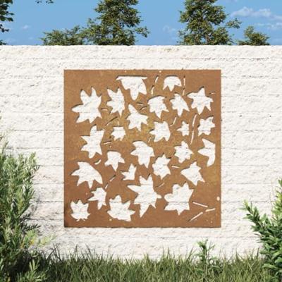 VidaXL Wanddecoratie tuin esdoornbladontwerp 55x55 cm cortenstaal VidaXL Wanddecoratie tuin esdoornbladontwerp 55x55 cm cortenstaal