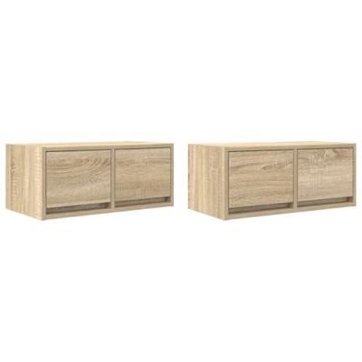 Tv-meubelen 2 st 60x31x25,5 cm bewerkt hout sonoma eikenkleurig